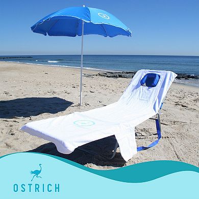 Ostrich Chaise Lounge Folding Portable Sunbathing Pool Beach Chair