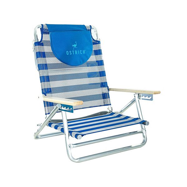Ostrich South Beach Sand Chair, Portable Outdoor Camping Pool Recliner