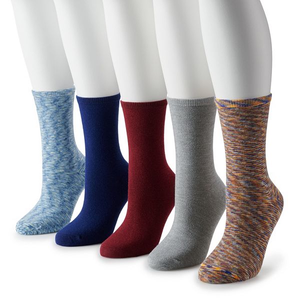 Women's Sonoma Goods For Life® 5-Pack Space Dye Crew Socks