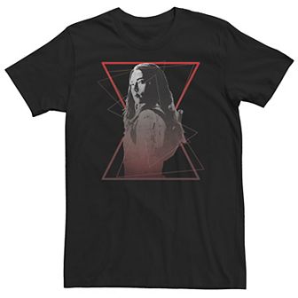 Big & Tall Marvel Black Widow Symbol Portrait Tee
