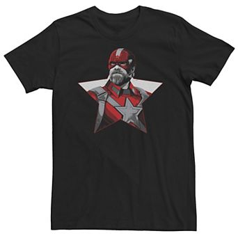 Big & Tall Marvel Black Widow Red Guardian Star Portrait Tee