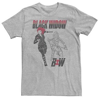 Big & Tall Marvel Black Widow Tee