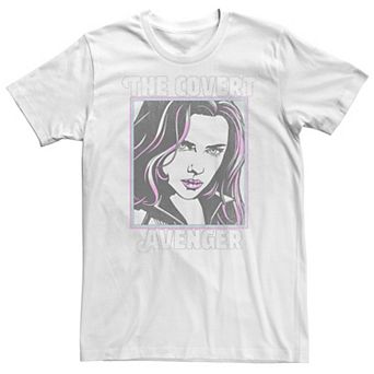 Big & Tall Marvel Retro Pop Black Widow Tee