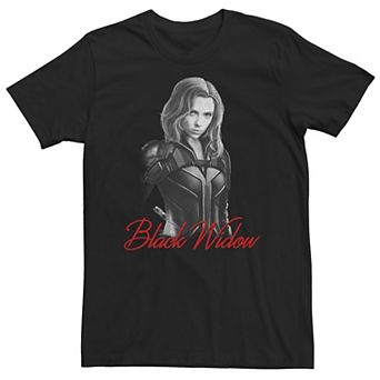 Big & Tall Marvel Black Widow Mono Tee
