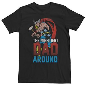 Big & Tall Marvel Thor "The Mightiest Dad Around" Tee