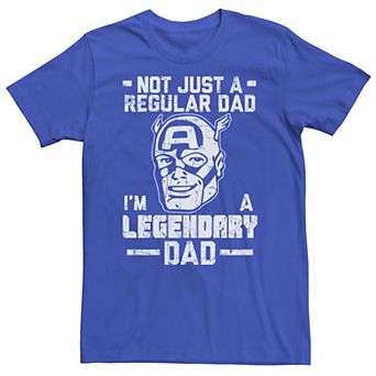 Big & Tall Marvel Captain America Father's Day Legendary Dad Tee