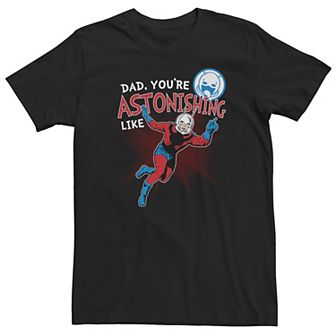 Big & Tall Marvel Ant Man Astonishing Dad Father's Day Tee