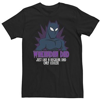 Big & Tall Marvel Father's Day Black Panther Wakandan Dad Comic Pop Tee