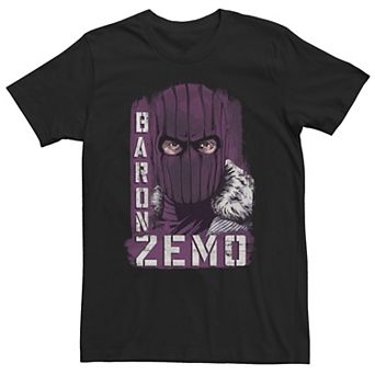 Big & Tall Marvel The Falcon And The Winter Soldier Baron Zemo Portrait Tee