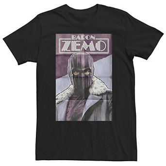 Big & Tall Marvel The Falcon & The Winter Soldier Baron Zemo Poster Tee
