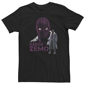 Big & Tall Marvel The Falcon And The Winter Soldier Baron Zemo Collage Tee