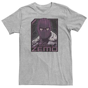 Big & Tall Marvel The Falcon And The Winter Soldier Baron Zemo Badge Tee