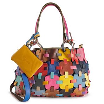 AmeriLeather Colby Leather Tote Bag and Coin Pouch Set