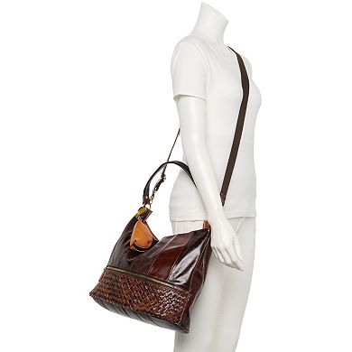 AmeriLeather Colton Leather Shoulder Bag and Coin Pouch Set