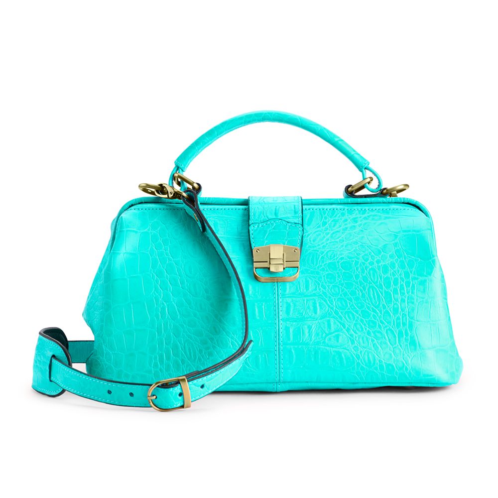 Buy Maxximum Vintage Teal Leather Handbag