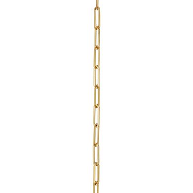 Everlasting Gold 10k Gold Paperclip Chain Necklace