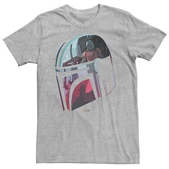 Men's Star Wars: The Mandalorian Helmet Reflection Tee