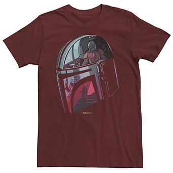 Men's Star Wars: The Mandalorian Helmet Reflection Tee