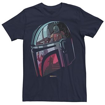 Men's Star Wars: The Mandalorian Helmet Reflection Tee