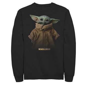 Men's Star Wars: The Mandalorian The Child Simple Portrait Sweatshirt