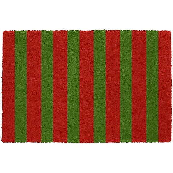 Bungalow Flooring Colorstar Holiday Stripe Doormat 24'' x 36''