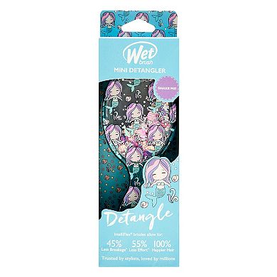 Wet Brush Mini Detangler Hair Brush - Liquid Glitter - Mermaid