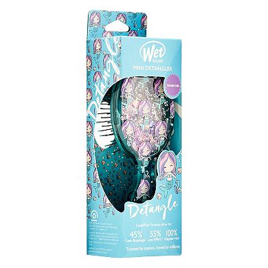 Wet Brush Mini Detangler Hair Brush - Liquid Glitter - Mermaid