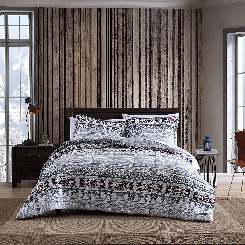 37700223 Eddie Bauer Clyde Hill Stripe Comforter Set with S sku 37700223