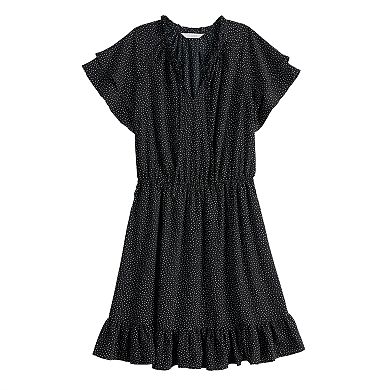 Women's LC Lauren Conrad Ruffle Sleeve Fit & Flare Dress