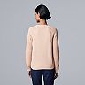 Women's Simply Vera Vera Wang Braided Cable Dolman Sweater