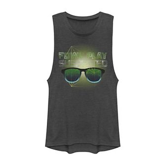 Juniors' Artemis Fowl Fowl Play Muscle Tank Top