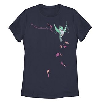 Juniors' Disney's Pocahontas Flit Go Wherever The Wind Guides You Tee