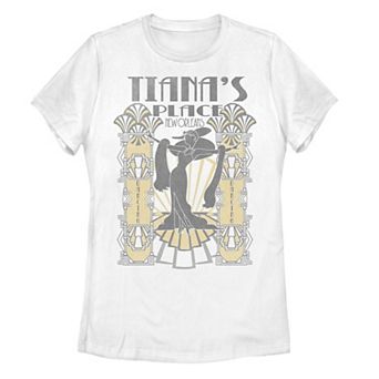 Juniors' Disney's Princess & The Frog Tiana's Place Art Deco Poster Tee