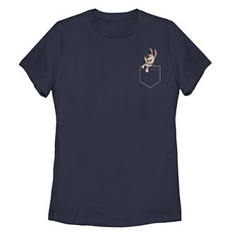 Juniors' Disney's Mulan Little Brother Pocket Tee