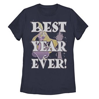 Juniors' Disney's Tangled Rapunzel Best Year Ever Portrait Tee