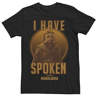 Men's Star Wars The Mandalorian Kuiil I Have Spoken Portrait Graphic Tee