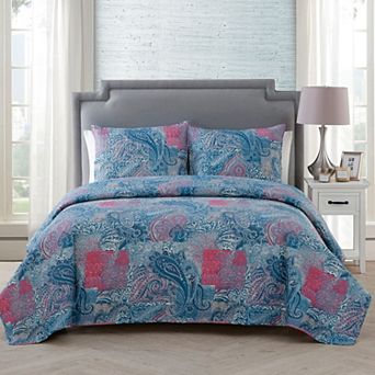 VCNY Home Ava Paisley Quilt Set with Shams