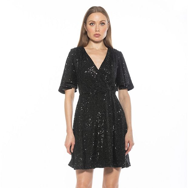 Alexia Admor Oakless Sequin Fit And Flare Dress - Pink - L