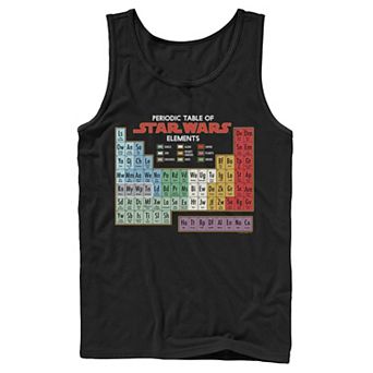 Men's Star Wars Periodic Table of Elements Graphic Tank Top