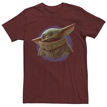 Men's Star Wars The Mandalorian The Child Purple Ball Graphic Tee