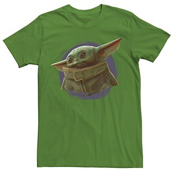 Men's Star Wars The Mandalorian The Child Purple Ball Graphic Tee