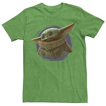 Men's Star Wars The Mandalorian The Child Purple Ball Graphic Tee