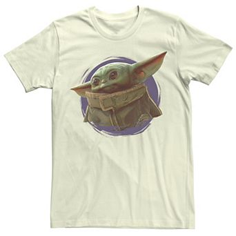 Men's Star Wars The Mandalorian The Child Purple Ball Graphic Tee