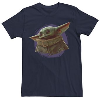 Men's Star Wars The Mandalorian The Child Purple Ball Graphic Tee