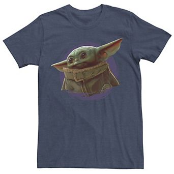 Men's Star Wars The Mandalorian The Child Purple Ball Graphic Tee