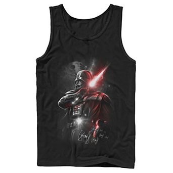 Men's Star Wars Darth Vader Lightsaber Portrait Tank Top