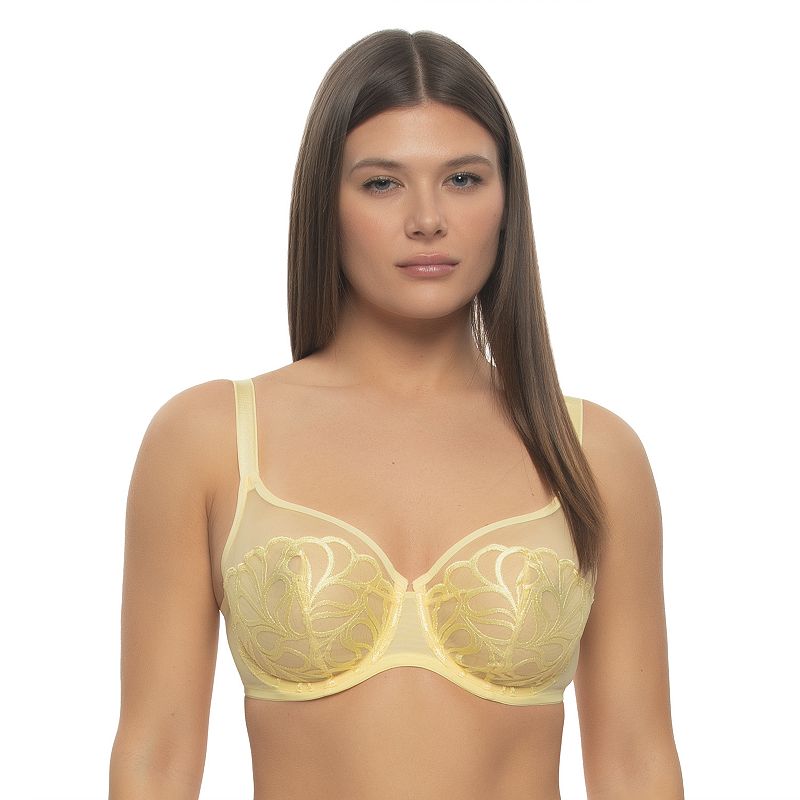 Paramour by Felina Lotus Bra 115088, Women's, Size: 40 Dd, Pale Banana