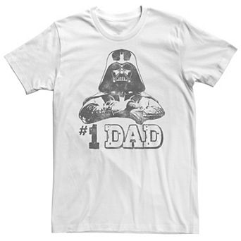 Big & Tall Star Wars Darth Vader #1 Dad Vintage Father's Day Tee