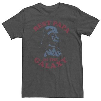 Big & Tall Star Wars Darth Vader Retro Best Papa Tee