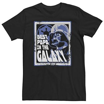 Big & Tall Star Wars Darth Vader "Best Papa In The Galaxy" Tee